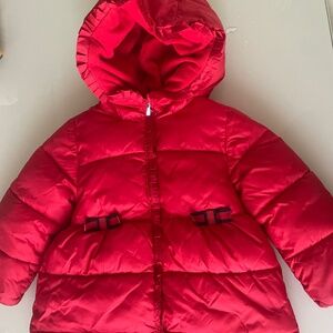 EUC Jacadi jacket girls size 36M red/magenta